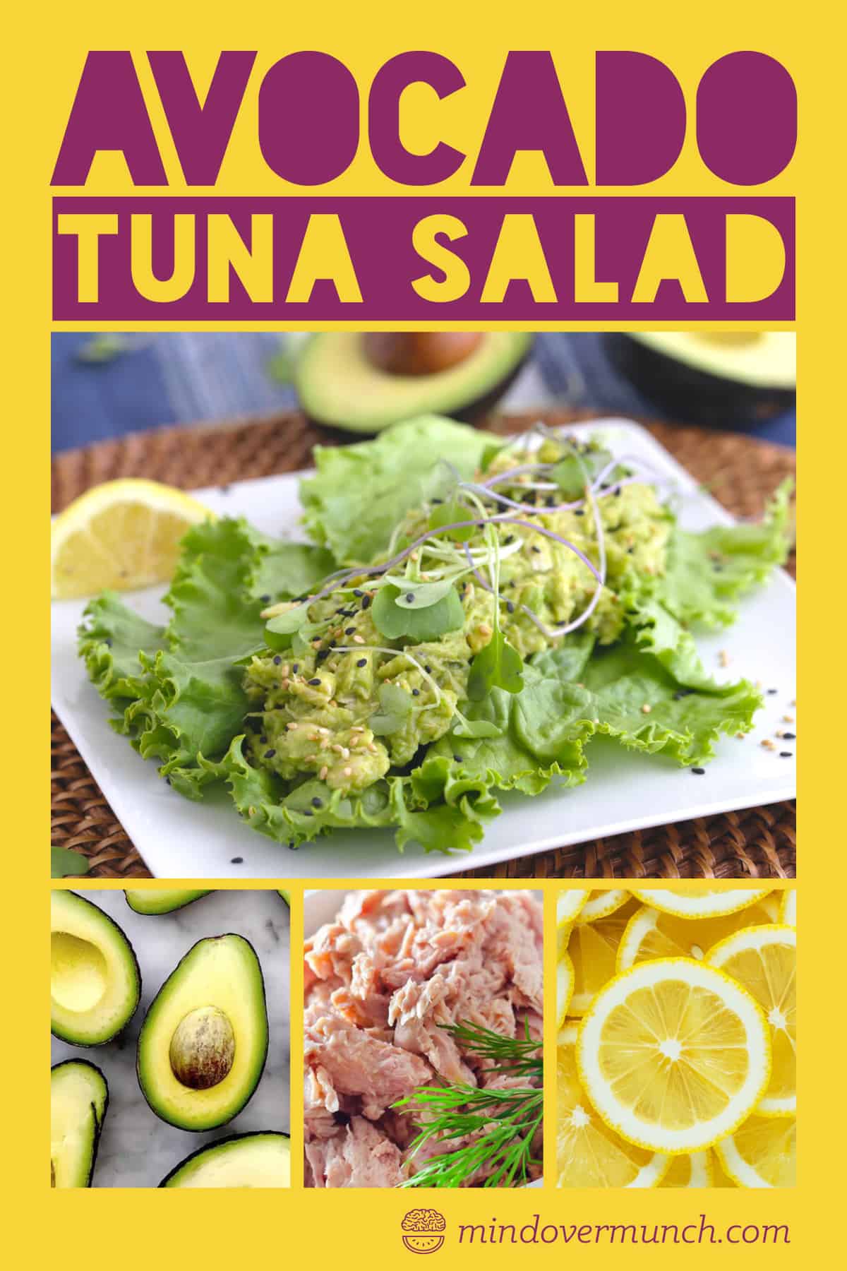 Easy Avocado Tuna Salad Recipe Mind Over Munch