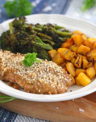 Baked Coconut Sesame Salmon