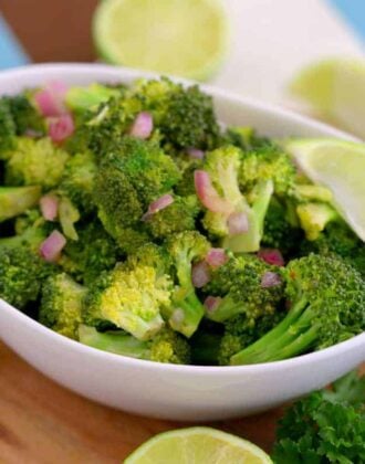 Cold Broccoli Salad Recipe, healthy broccoli salad, how to make broccoli salad, paleo broccoli salad, how to cook fresh broccoli in the microwave, microwave broccoli recipes