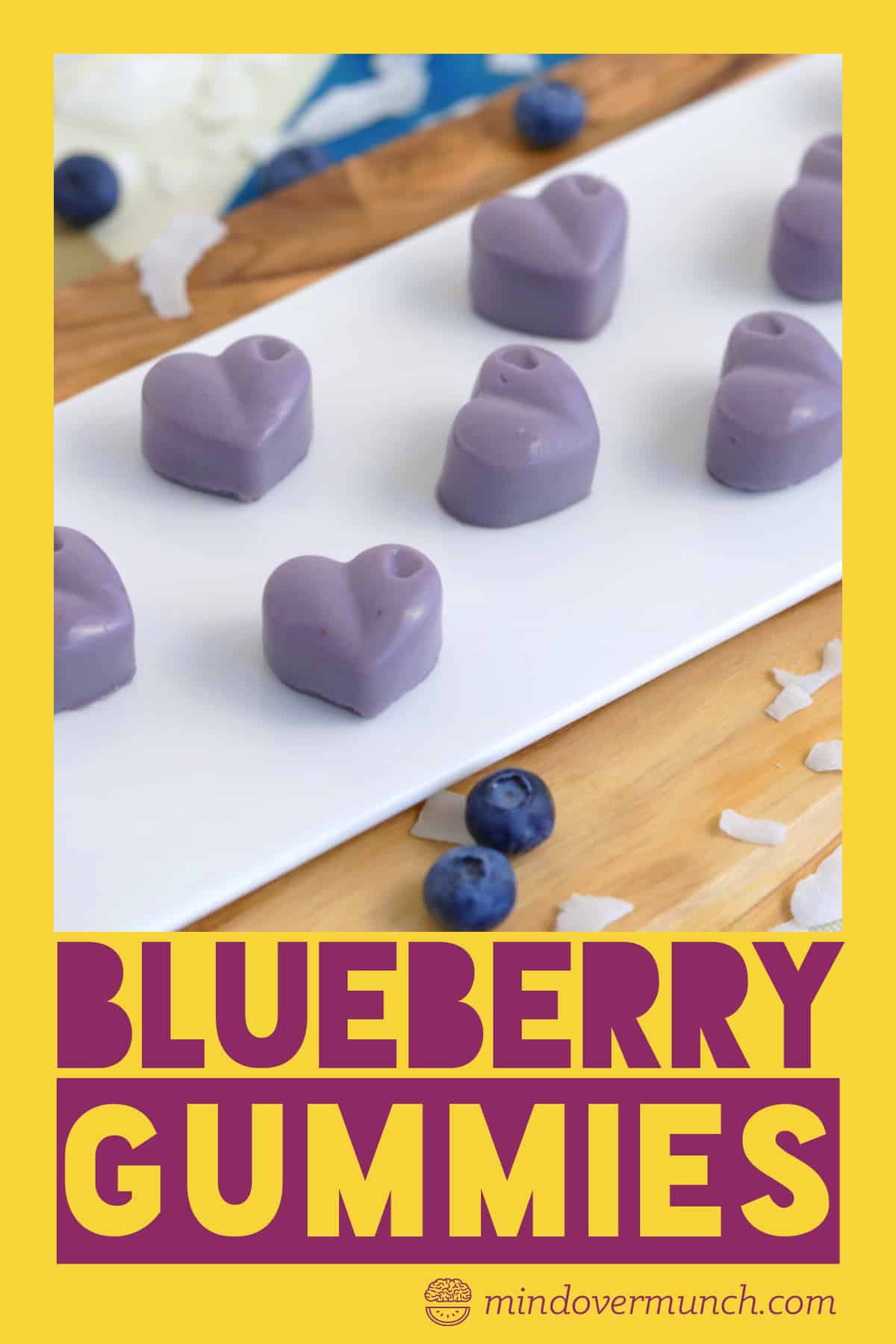 Blueberry Coconut Healthy Homemade Gummies Mind Over Munch