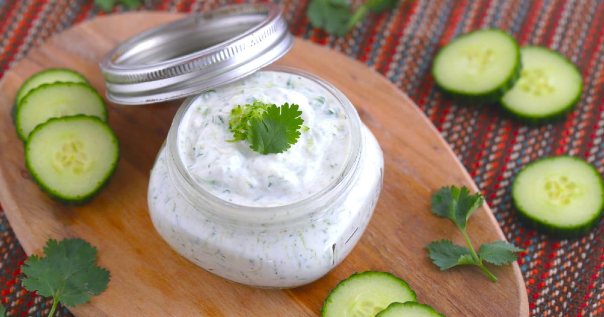 Healthy Indian Raita | Cooling Cucumber Yogurt Dip