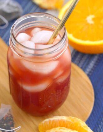 Orange Pomegranate Iced Tea