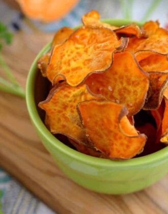 Oven Baked Sweet Potato Chips