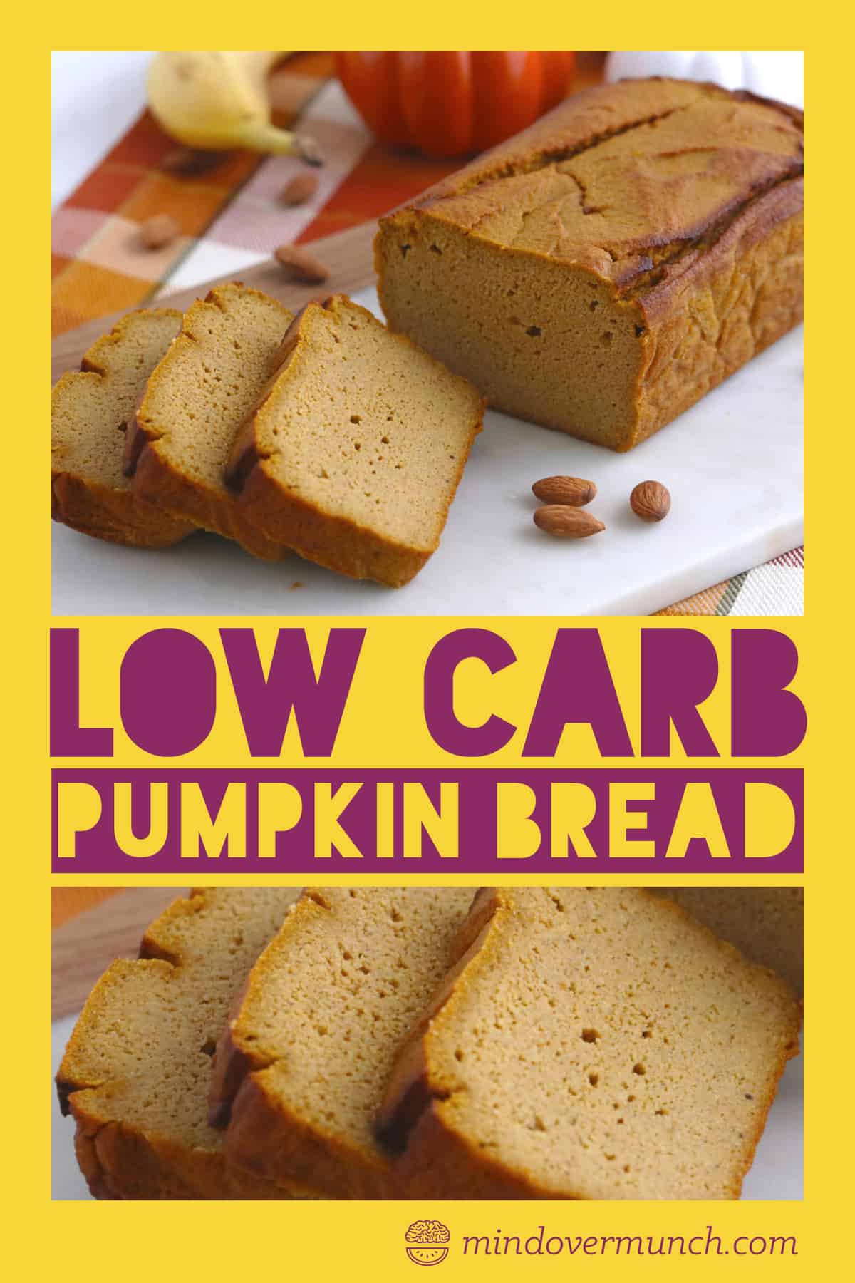 Low Carb Pumpkin Bread | Paleo & Gluten Free