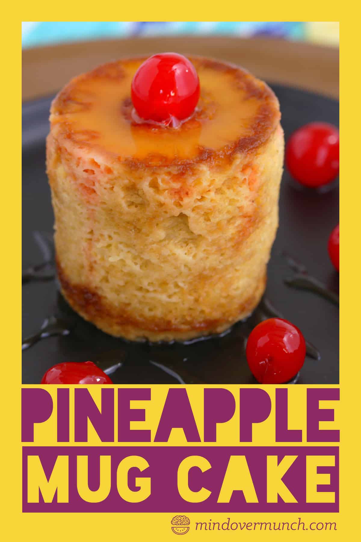 Healthy Pineapple Upside Down Mug Cake
