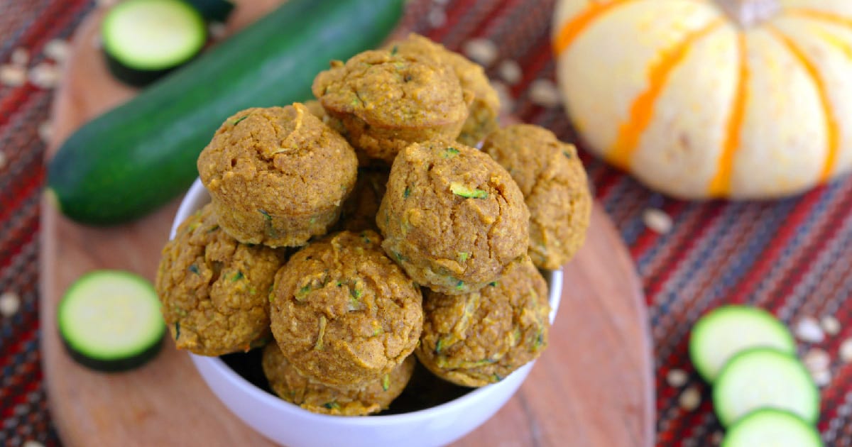 Pumpkin Zucchini Muffins | Gluten Free Zucchini Muffins - Mind Over Munch