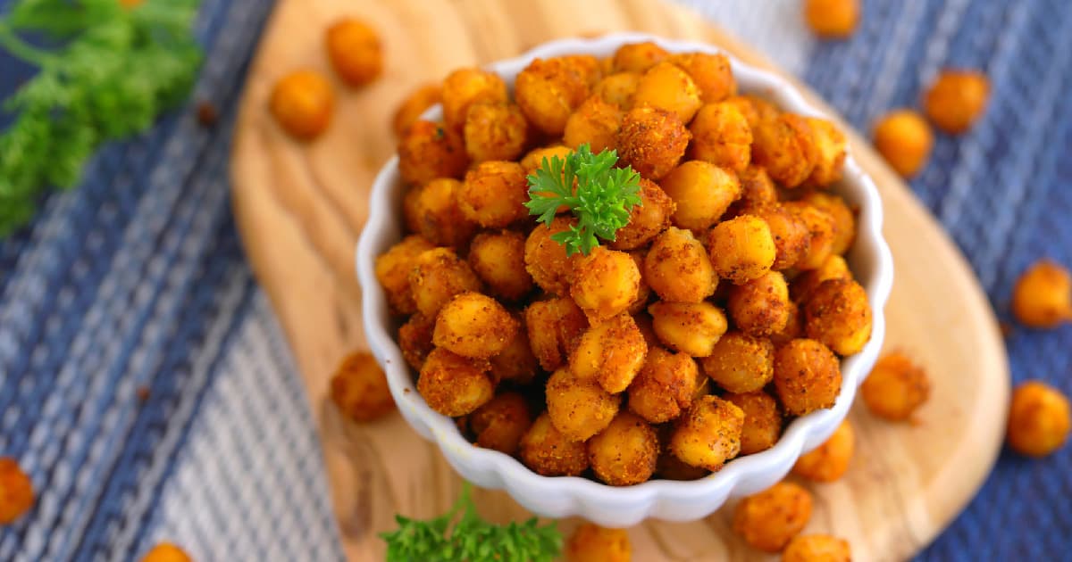IndianInspired Spicy Roasted Chickpeas Healthy Snack Ideas Mind