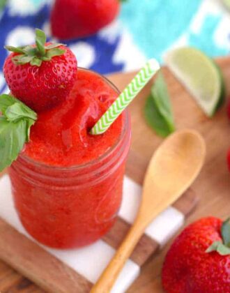 Strawberry Limeade Slushie