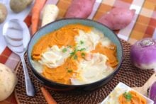 Root Vegetable Mash recipe, mashed sweet potatoes, parsnip turnip potato mash, healthy mashed potatoes, easy thanksgiving side dishes