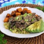 how to make cauliflower rice stir fry, whole30 meal plan, paleo meal prep, whole30 diet recipes, whole30 meals, frozen cauliflower rice, low carb rice, cauliflower stir fry, best cauliflower rice recipe, whole30 cauliflower rice