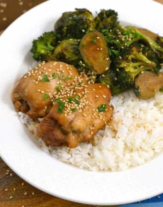 Instant Pot Teriyaki Chicken and Rice, teriyaki chicken instant pot, easy instant pot recipes, pressure cooker chicken and rice, easy instant pot dinner, dinner ideas for two, cheap meal prep, instant pot recipes chicken and rice