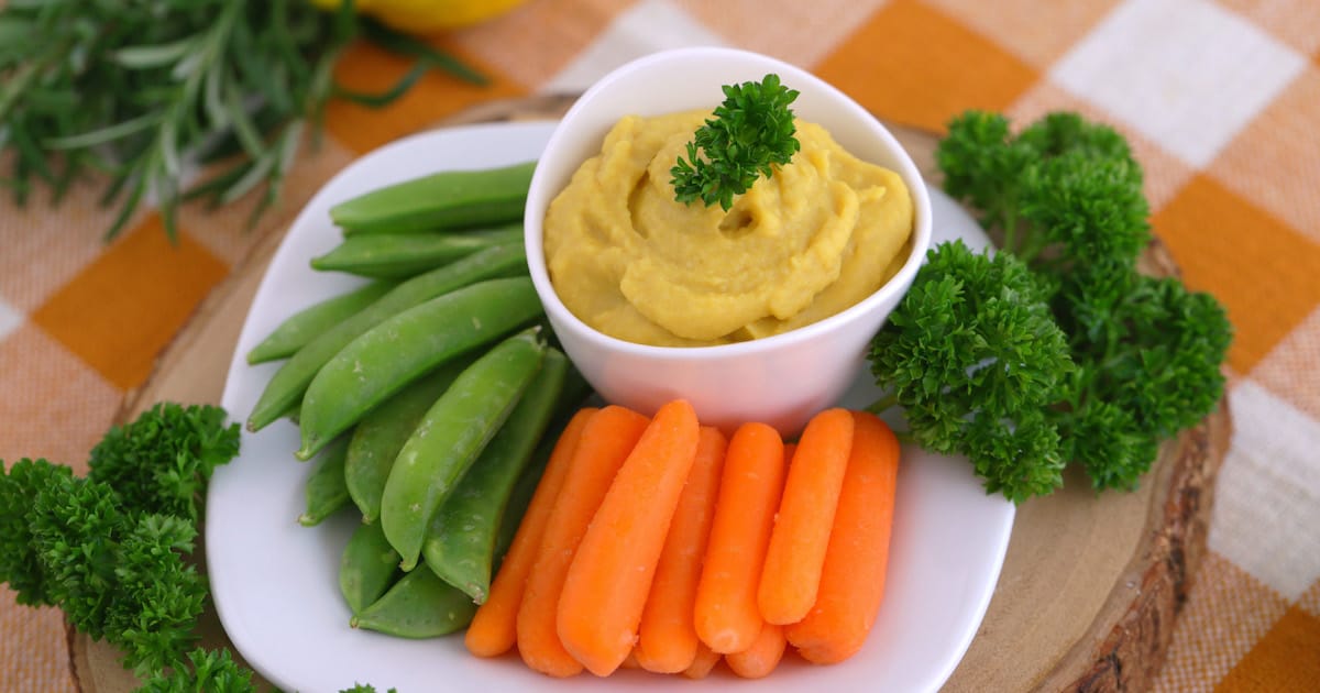 Healthy Honey Mustard Dip with White Beans - Mind Over Munch