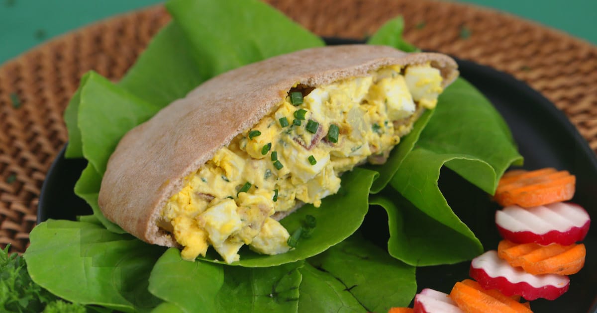 Easy Egg Salad with Bacon - Mind Over Munch