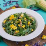 Corn Arugula Salad with Bacon