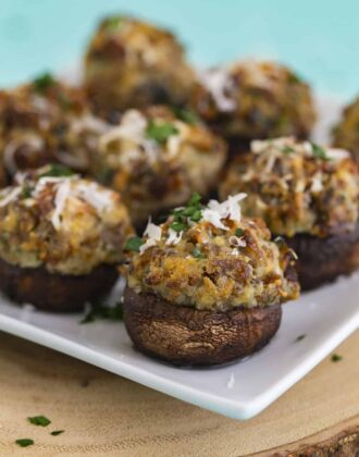 Stuffed Mushrooms in Air Fryer or Oven
