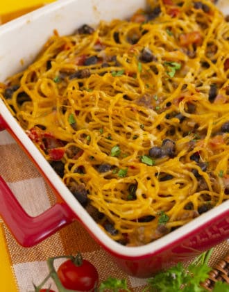 Baked Taco Spaghetti Casserole