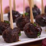 Slow Cooker Grape Jelly BBQ Meatballs