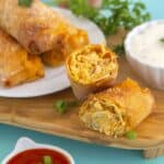 How to Make Buffalo Chicken Egg Rolls in Air Fryer