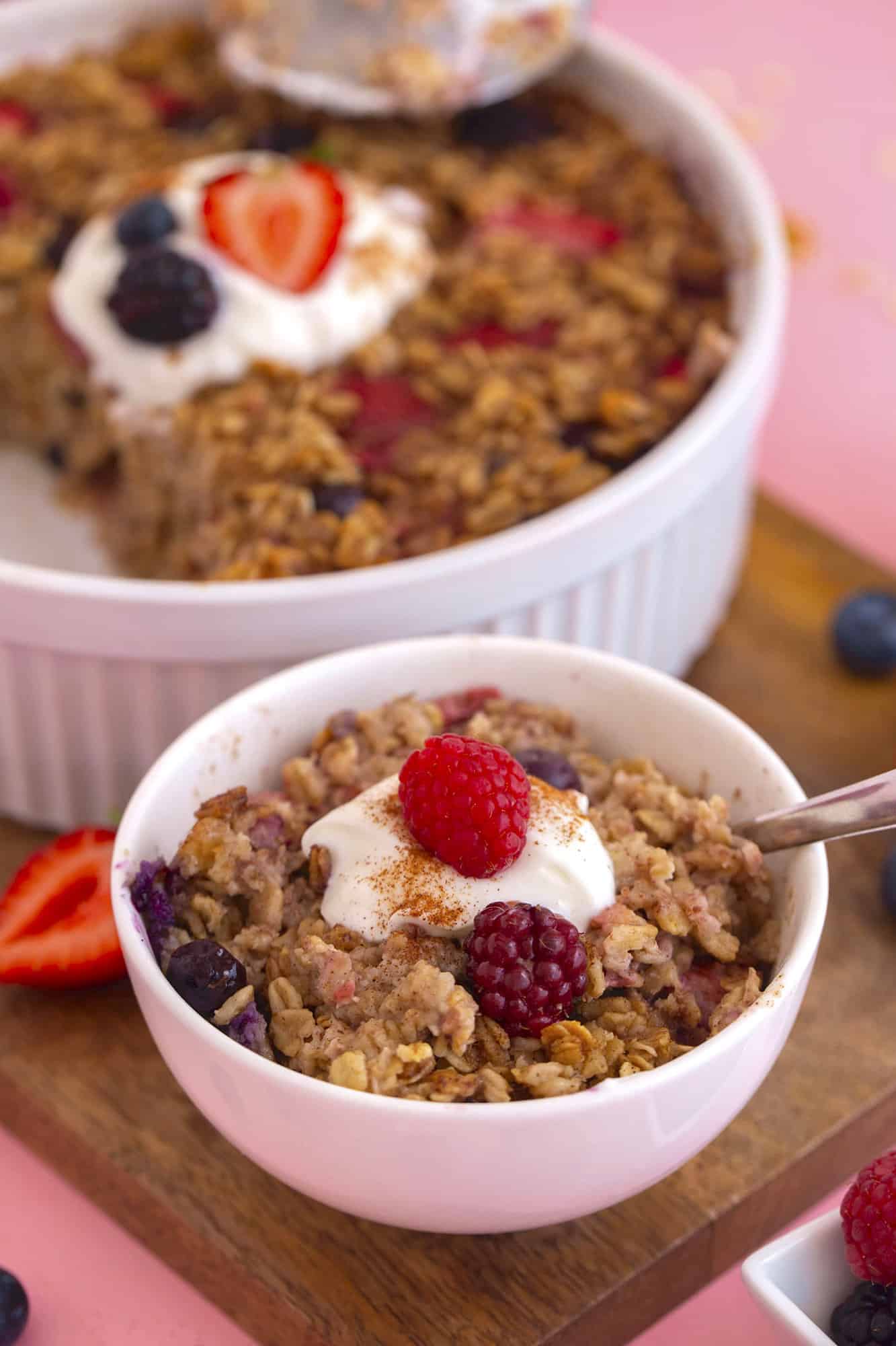Mixed Berry Oatmeal Bake Mind Over Munch