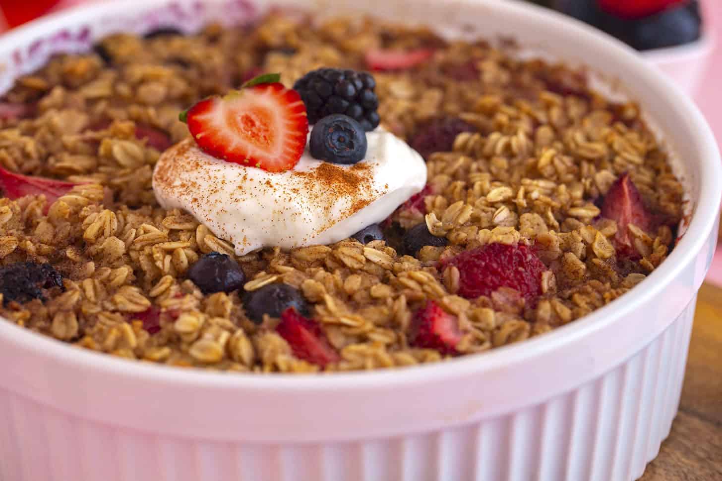 Mixed Berry Oatmeal Bake Mind Over Munch