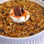 Healthy Carrot Cake Baked Oatmeal