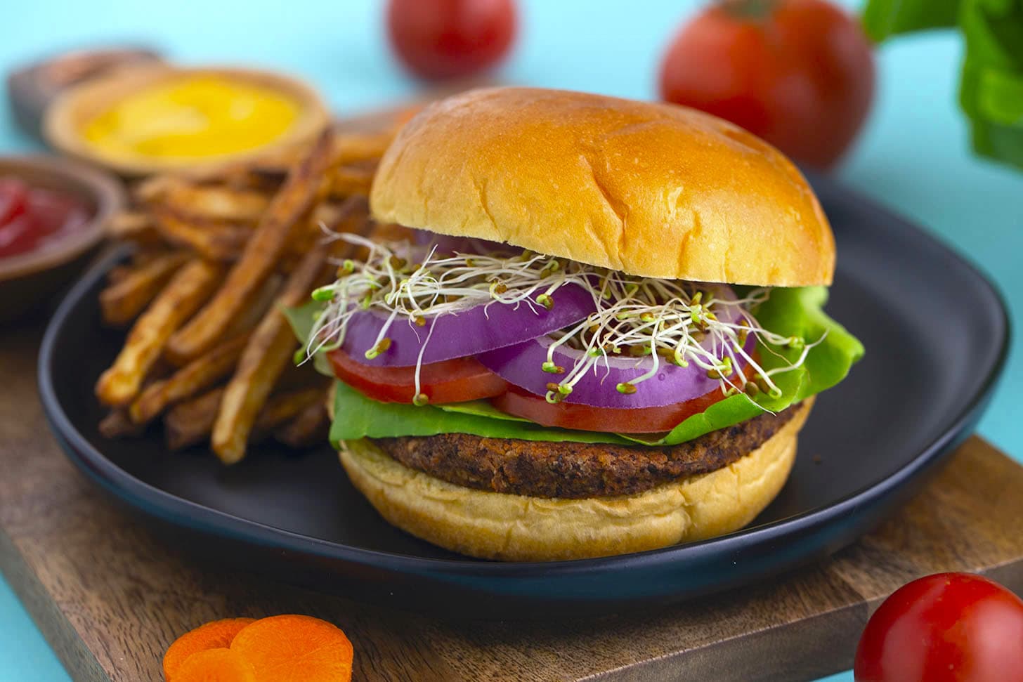 Vegan Black Bean Veggie Burgers-image