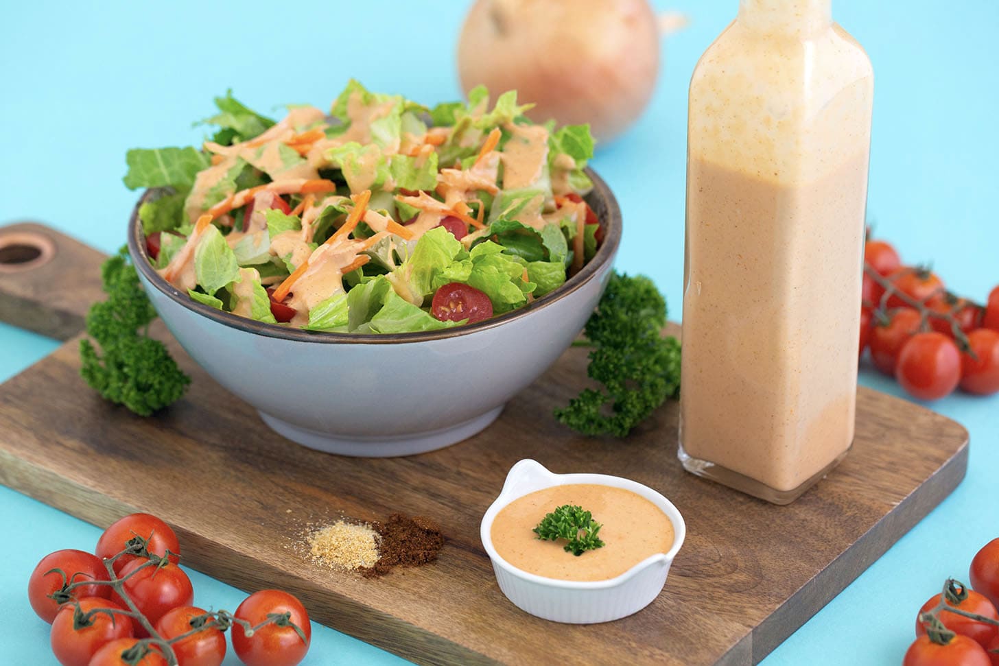 Creamy French Dressing with Ketchup & Mayo Mind Over Munch