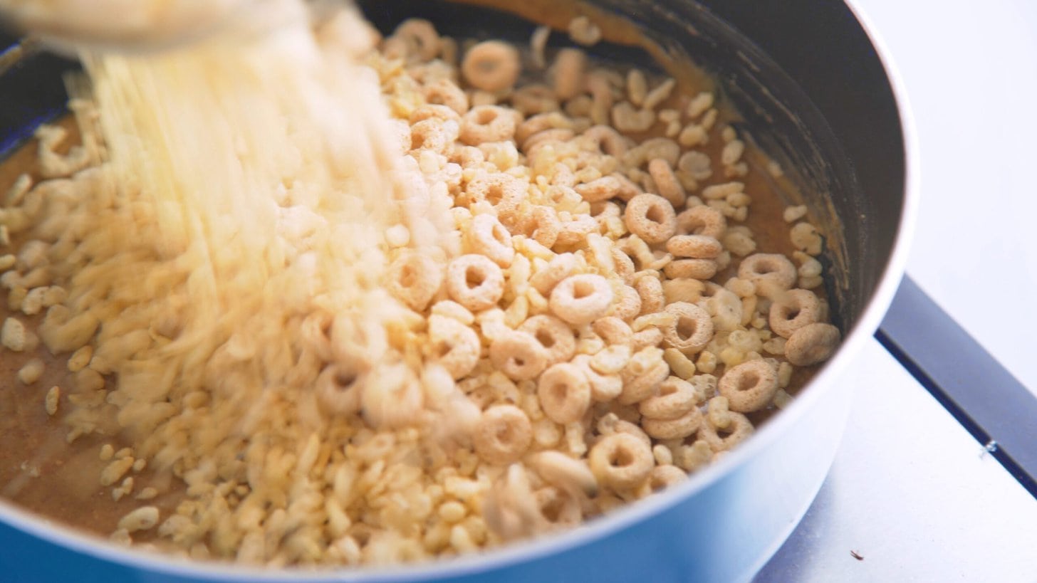 No Bake Cereal Bars Without Marshmallows
