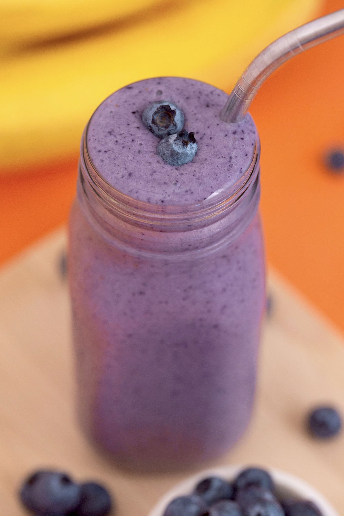Easy Blueberry Banana Smoothie Mind Over Munch Banana Blueberry Smoothie 6
