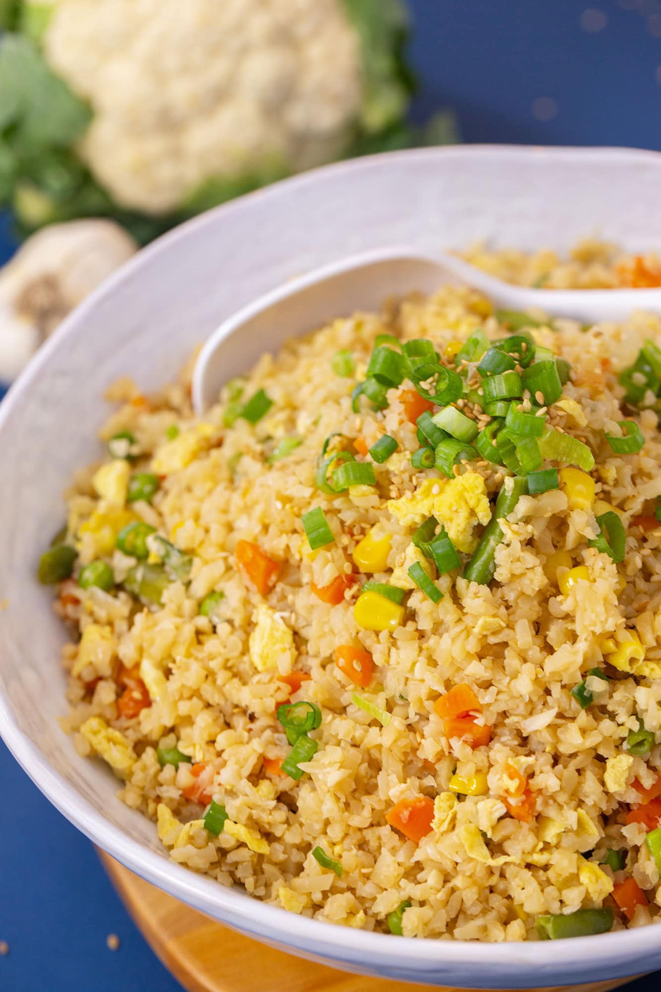 Meal Prep Cauliflower Fried Rice - Mind Over Munch